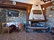 Restaurant and fireplace